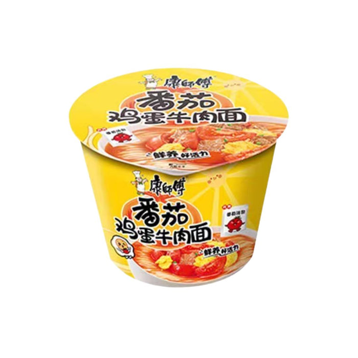 MASTER KONG TOMATO & EGG BEEF NOODLE BOWL 126G 康師傅 番茄雞蛋牛肉麵