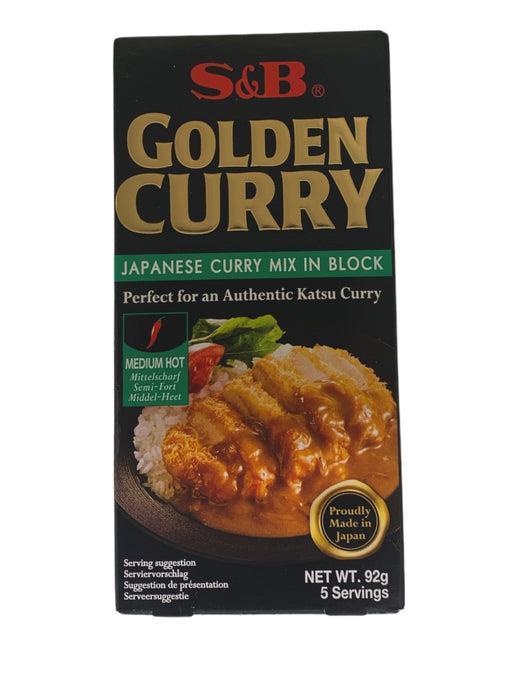 S&B MEDIUM HOT GOLDEN CURRY 100GM