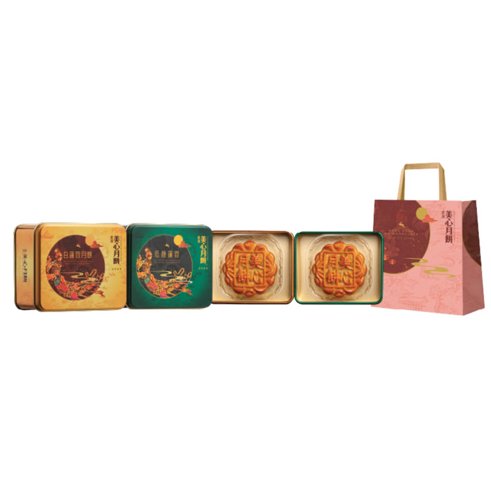 HK MEIXIN MINI ASSORTED MOONCAKES 140G 香港美心經典迷你版月餅