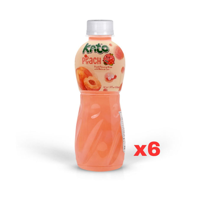 KATO PEACH NATA DE COCO, PACK OF 6