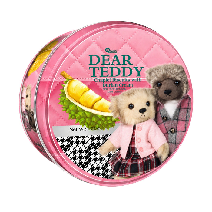 DEAR TEDDY CHAPLET BISCUITS WITH DURIAN CREAM 150G