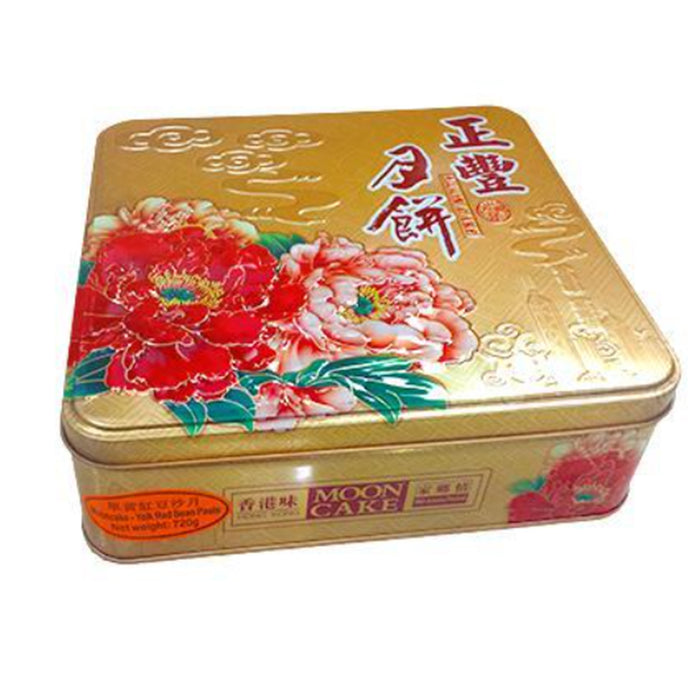 正豐月餅蛋黃紅豆沙 - 720G 正豐單黃豆沙月餅