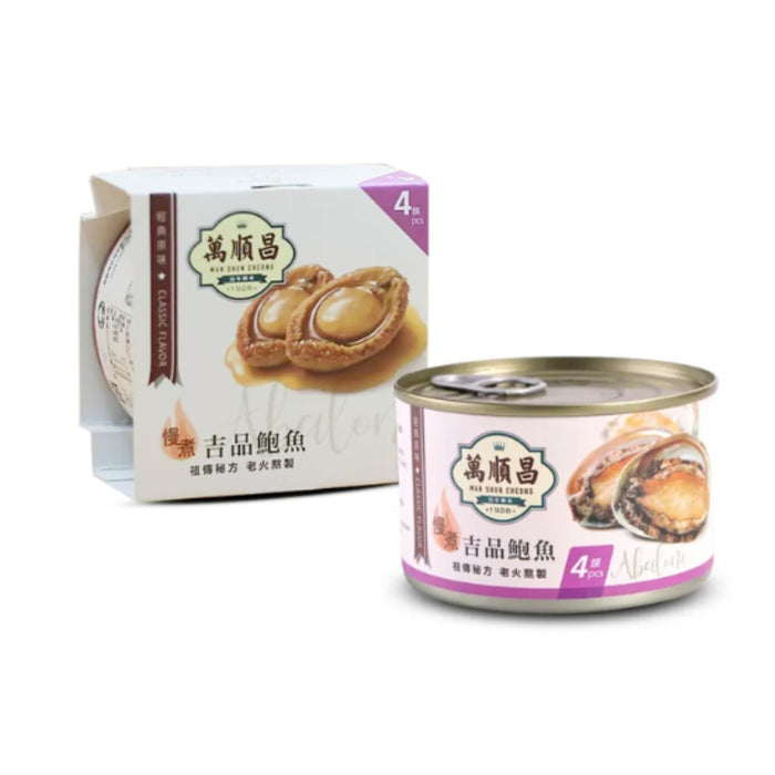 MAN SHUN CHEONG 4 PIECE CANNED ABALONE 215G
