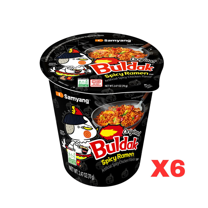 SAMYANG HOT CHICKEN NOODLE CUP, CASE OF 6