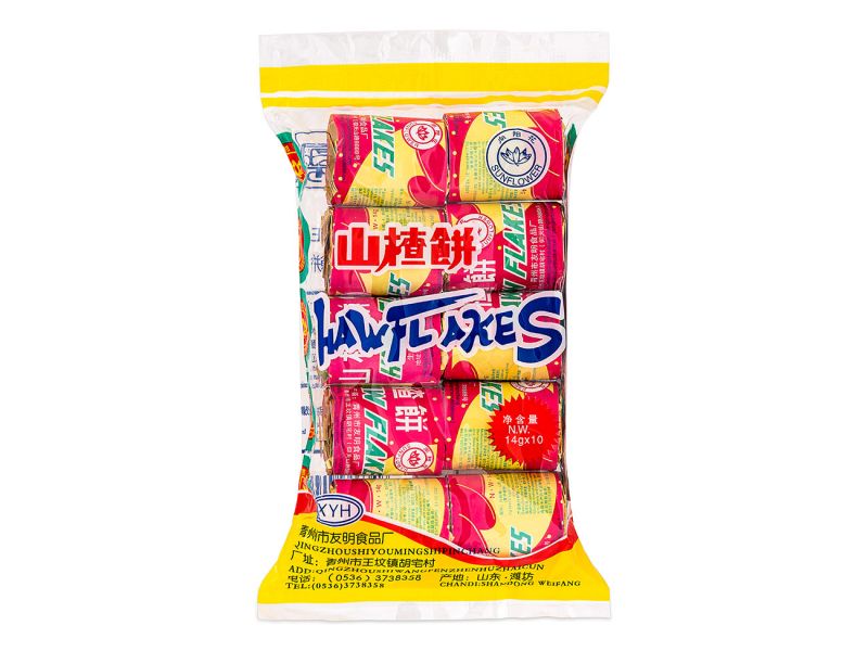 SUN FLOWER HAW FLAKES SLICES - 125G 山楂餅