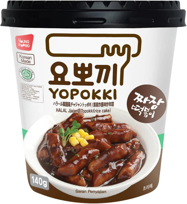 YOUNG POONG YOPOKKI HALAL JJAJANG FLAVOUR TOPOKKI CUP - 120G