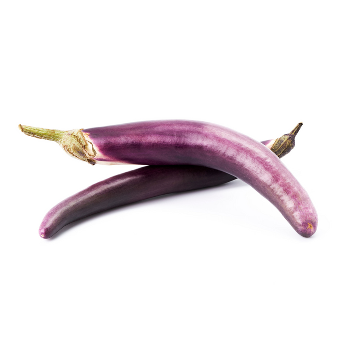 FRESH CHINESE LONG AUBERGINE (APPROX 125G-145G) - Dispatched Monday To Thursday
