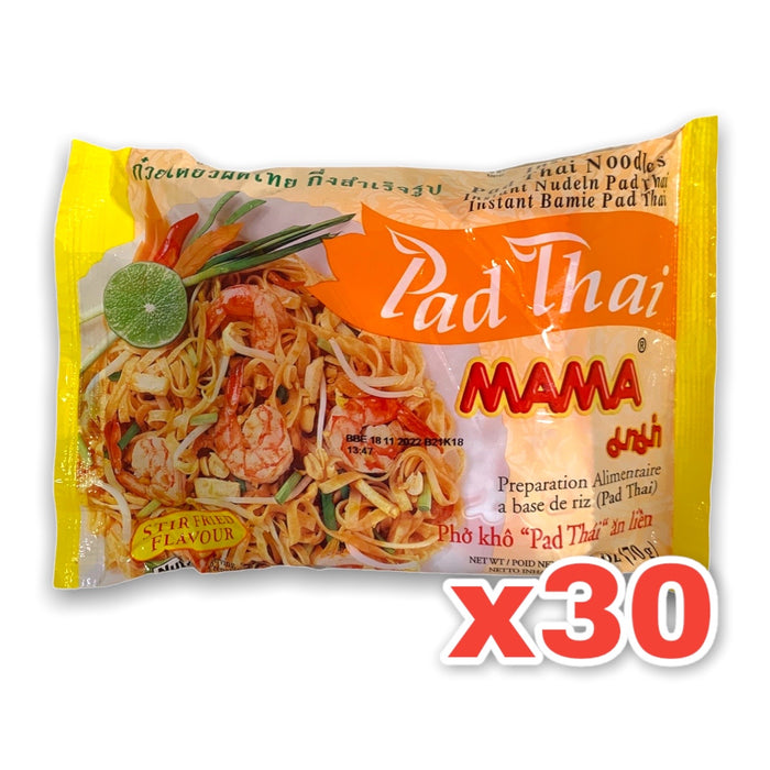 MAMA PAD THAI INSTANT NOODLE, Case of 30