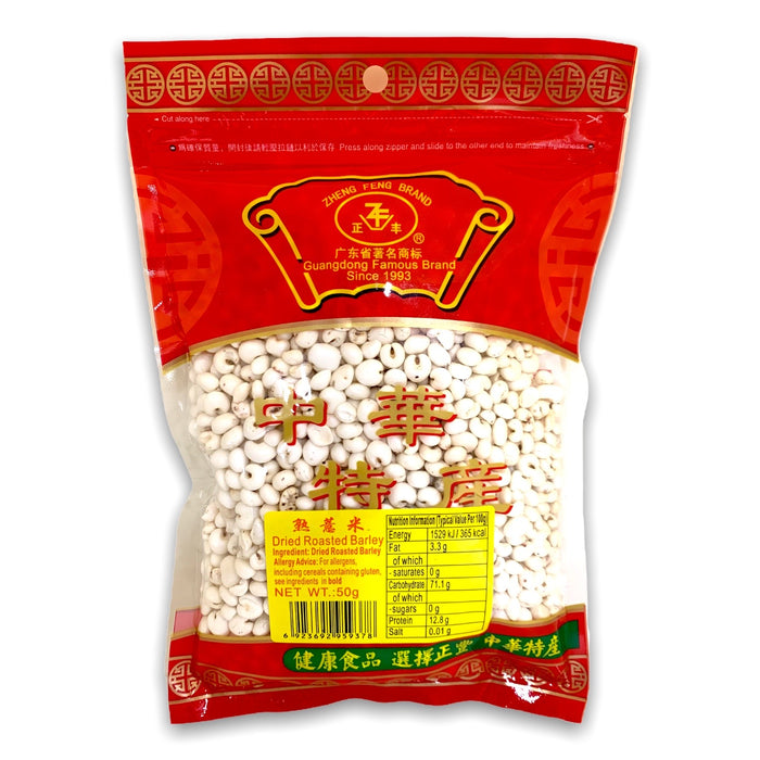 ZHENG FENG DRIED BARLEY 50G 正豐熟薏米