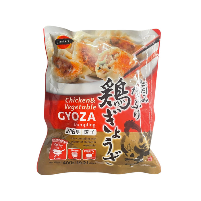 J-BASKET CHICKEN VEGETABLE GYOZA 400G (BBD:09/2026)