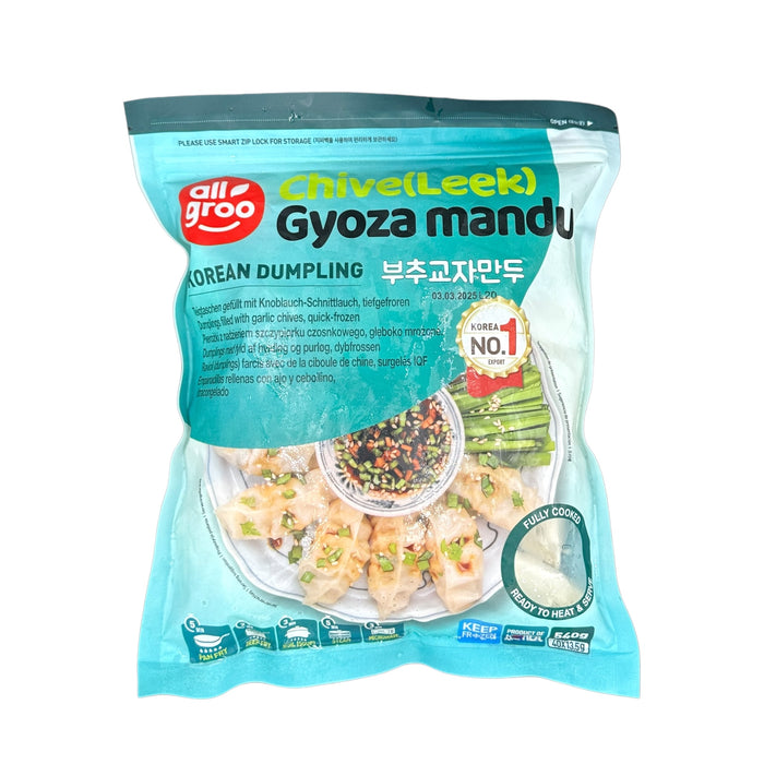 ALLGROO CHIVE LEEK GYOZA MANDU DUMPLING - 540G