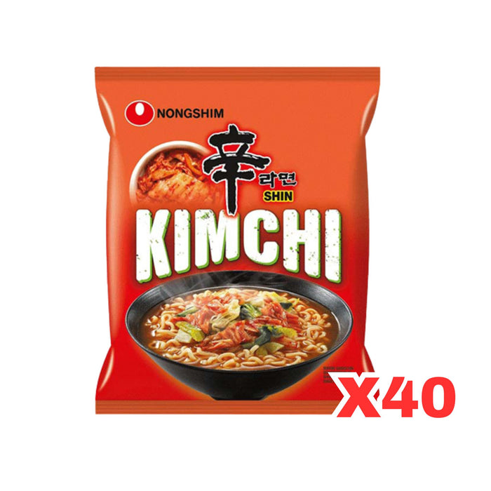 NONGSHIM SHIN KIMCHI RAMYUN NOODLE, CASE OF 40