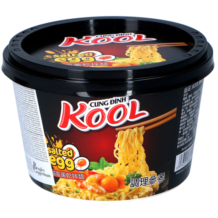 CUNG DINH KOOL SALTED EGG FLAVOUR NOODLE BOWL 90G 鹹蛋黃乾拌碗麵