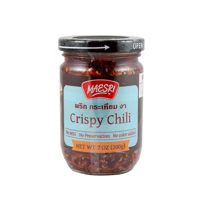 MAESRI CRISPY CHILLI WITH GARLIC & SESAME 200G