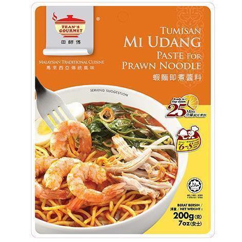 TEAN'S GOURMET PRAWN NOODLE PASTE 200G 田师傅虾面即煮酱料