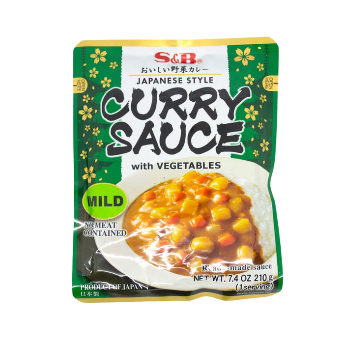 S&B MILD CURRY SAUCE W/ VEGETABLES 210G