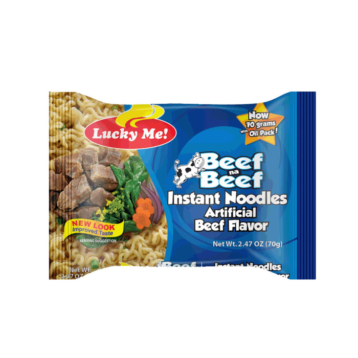 LUCKY ME BEEF INSTANT NOODLES 55G