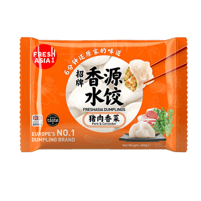 FRESH ASIA PORK & CORIANDER DUMPLINGS 400G