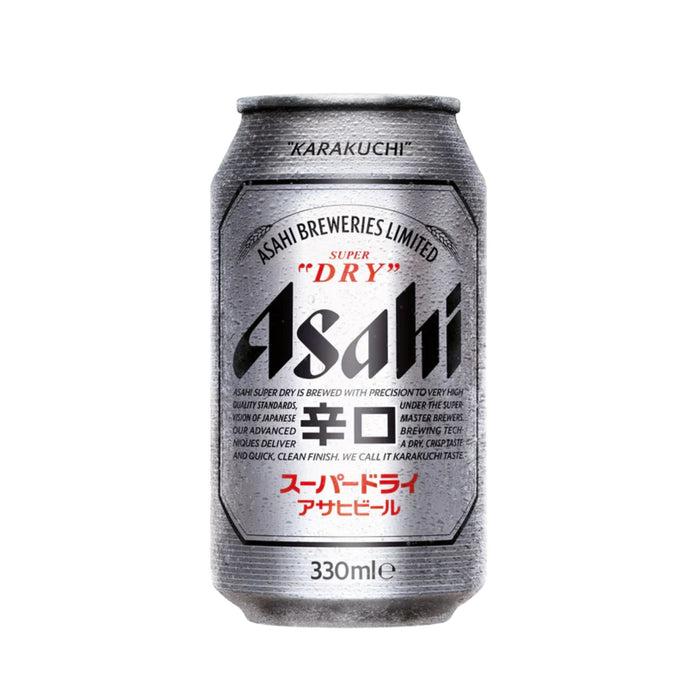 ASAHI SUPER DRY 5% BEER CAN 330ML
