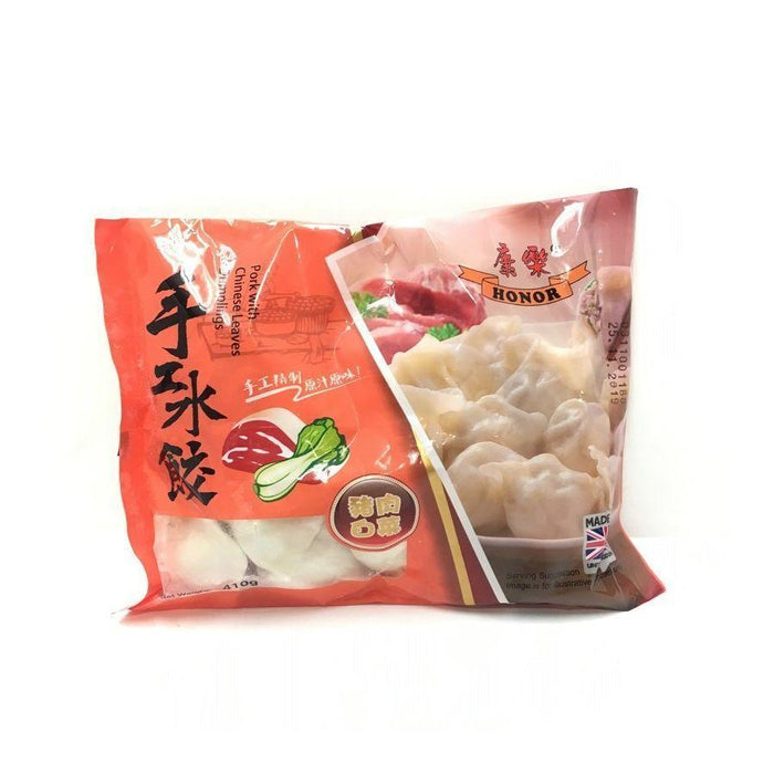 HONOR PORK WITH CHINESE LEAVES DUMPLINGS 410G 康乐猪肉饺子-白菜