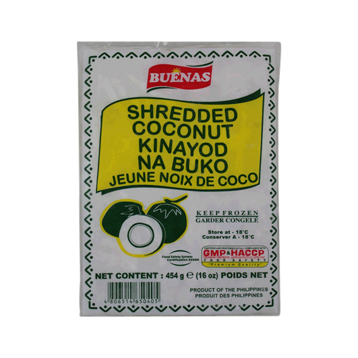 BUENAS FROZEN SHREDDED COCONUT 454G