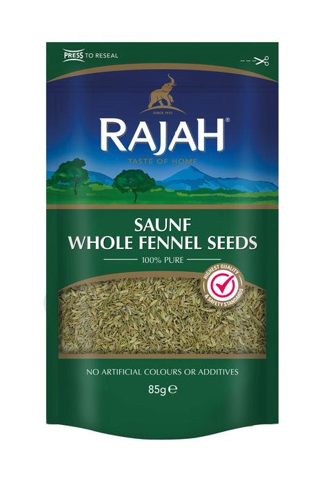 RAJAH WHOLE FENNEL SEEDS - 85G
