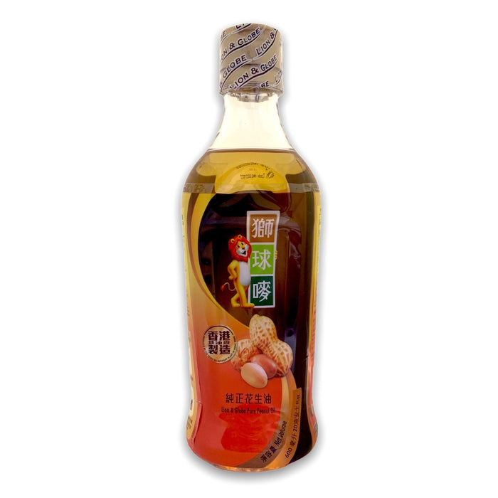 LION AND GLOBE PURE PEANUT OIL 600ML 獅球嘜純正花生油