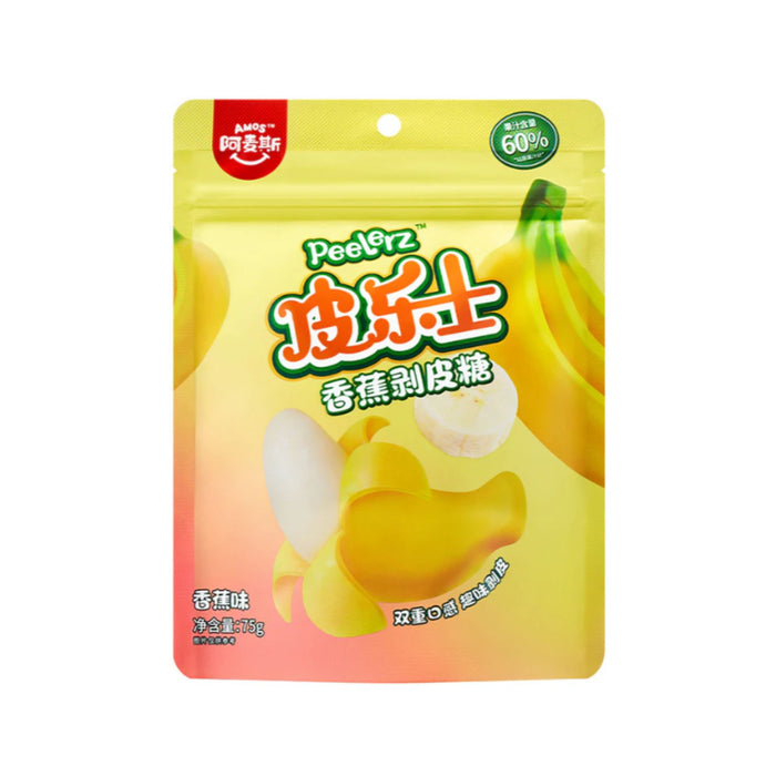 AMOS BANANA GUMMY PEELERZ 75G