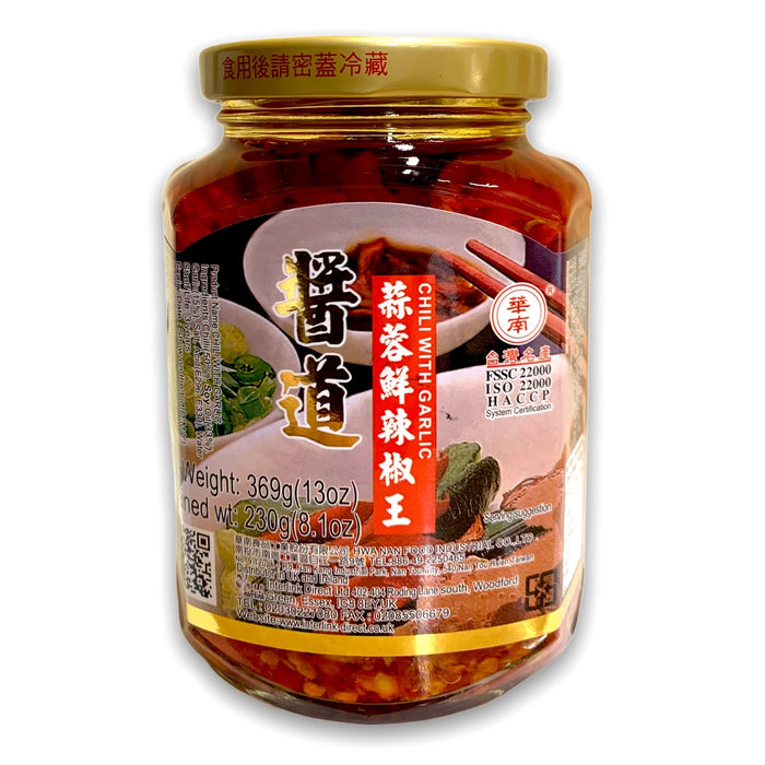 HN CHILLI FOR GARLIC 369G 酱道 蒜蓉鲜辣椒王