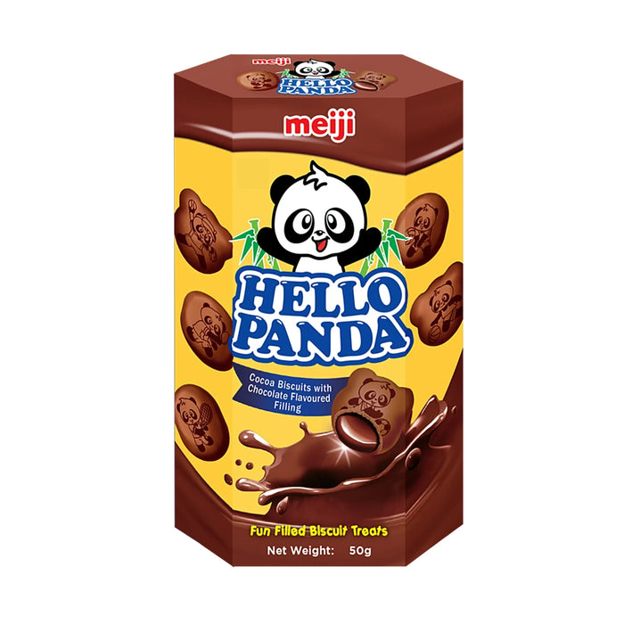 MEIJI HELLO PANDA DOUBLE CHOCOLATE BISCUIT 50G
