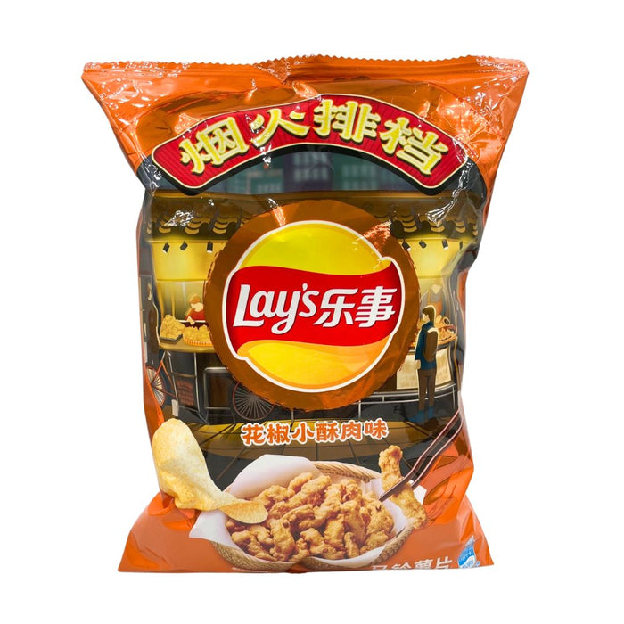 LAY'S SICHUAN PEPPERCORN MEAT POTATO CRISPS 70G 樂事花椒小酥肉味