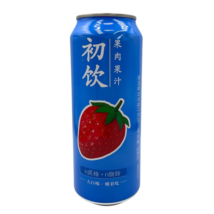 CHU YIN STRAWBERRY FLAVOUR FRUIT DRINK 500ML 初見果汁飲品-草莓味