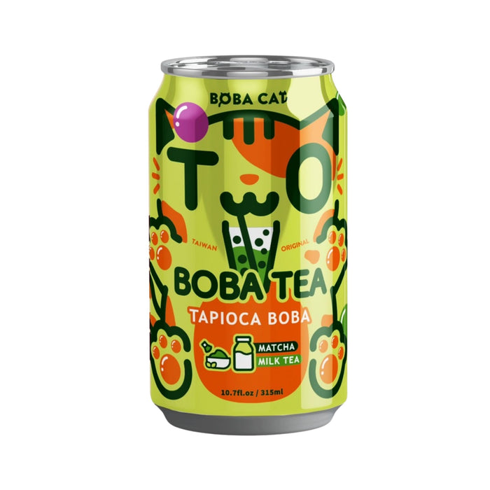 BOBA CAT MATCHA BUBBLE MILK TEA 315ML
