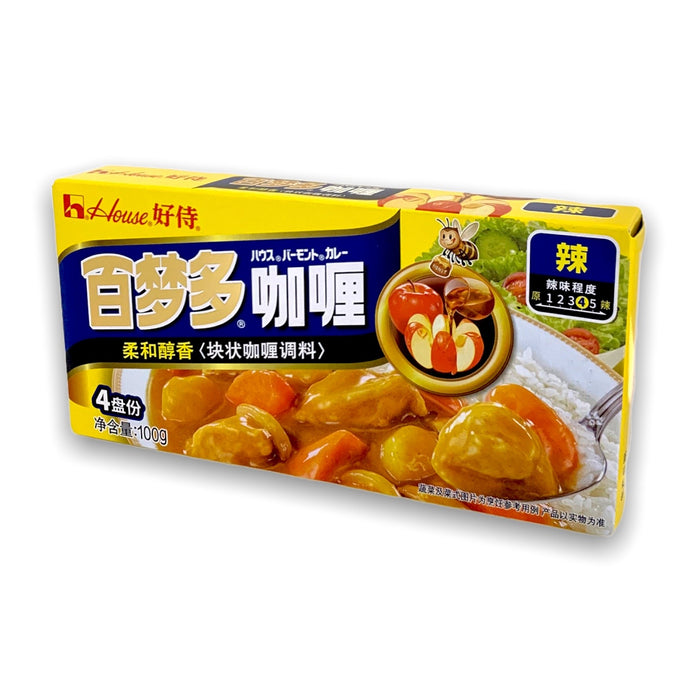 HOUSE CURRY HOT 100G 好侍百夢多咖哩-辣