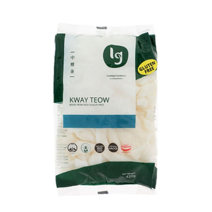 LEONG GUAN KWAY TEOW MEDIUM HO FUN RICE NOODLES 420G