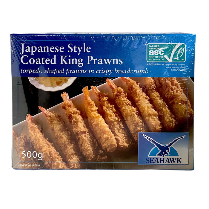 SEAHAWK FROZEN JAPANESE STYLE COATED KING PRAWNS 500G (APPROX 32 PIECES)