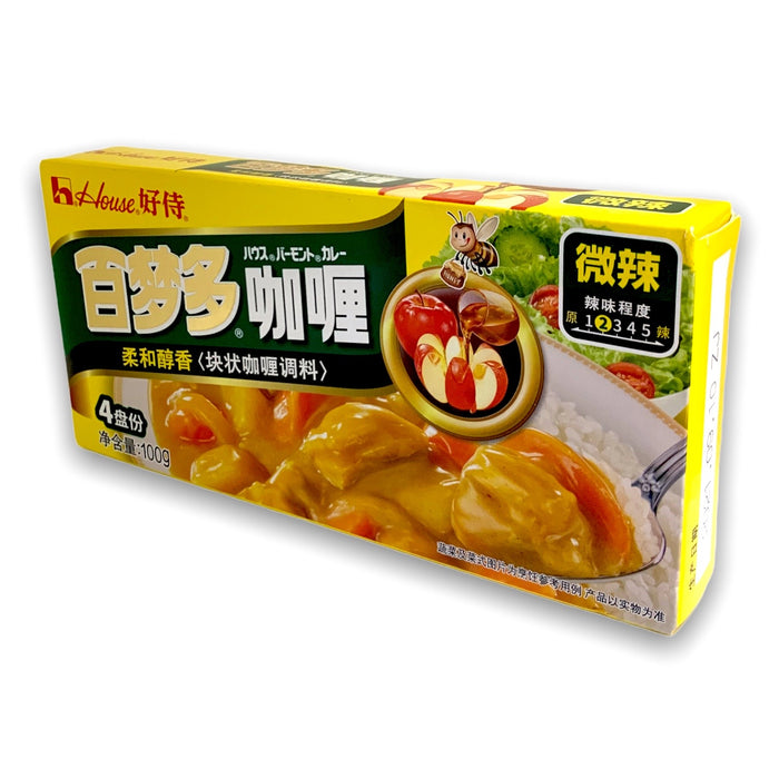 HOUSE CURRY MILD 100G 好侍百夢多咖哩-微辣