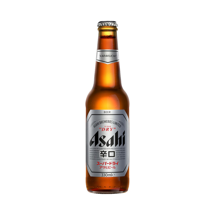 ASAHI SUPER DRY BEER 5% BOTTLE 330ML