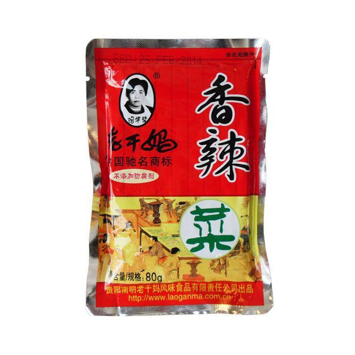 老乾媽 PRESERVED CHILLI PAK CHOI 60G 老乾媽辣菜