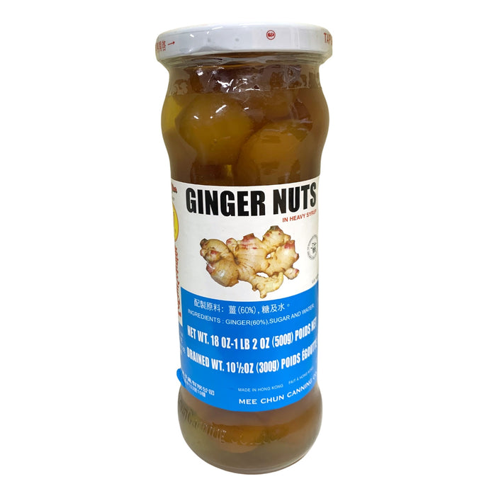 MEE CHUN PRESERVED STEM GINGER NUT - 500G 糖漿薑子 500G