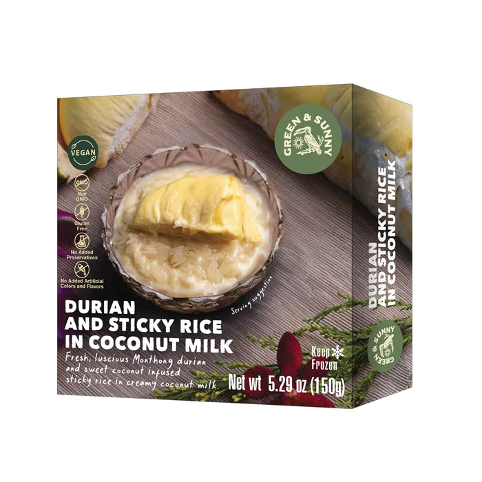 GREEN & SUNNY DURIAN & STICKY RICE IN COCONUT MILK 160G