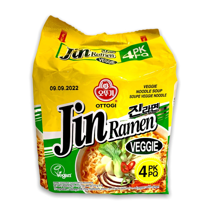 OTTOGI VEGAN VEGGIE RAMEN, 4 PACK
