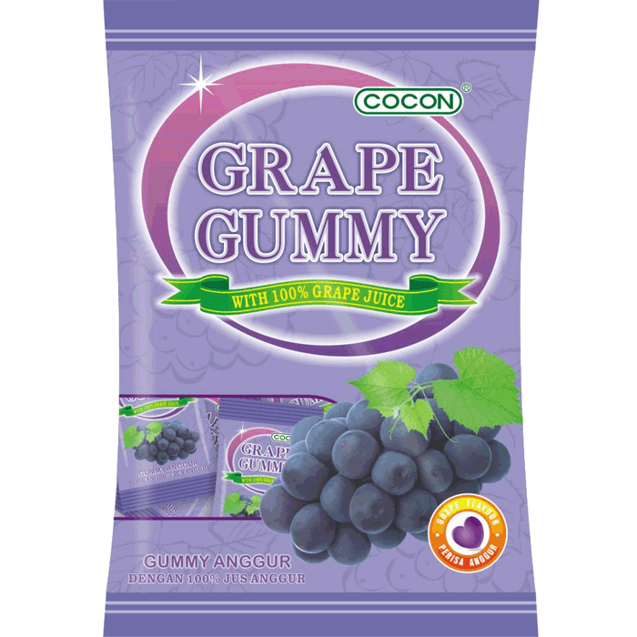 COCON GRAPE GUMMY JELLY SWEET 100G