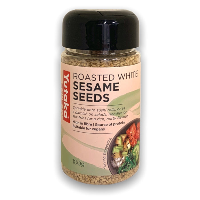 YUTAKA ROASTED WHITE SESAME SEEDS 100G