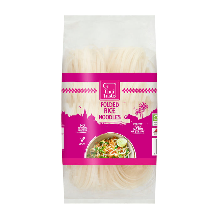 THAI TASTE VEGAN GLUTEN-FREE FOLDED RICE NOODLES - 200G