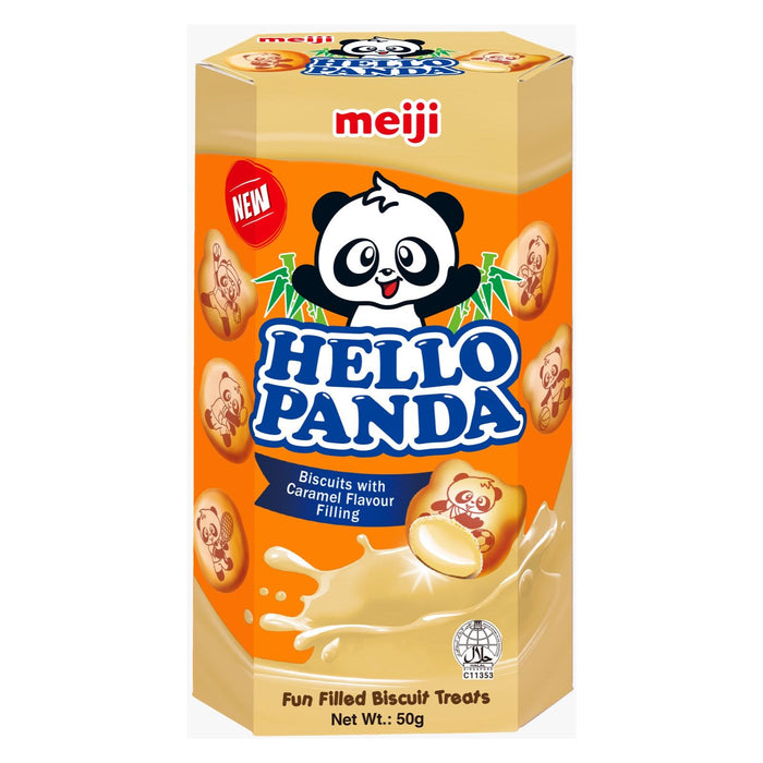 明治 HELLO 熊猫焦糖味饼干 - 50G