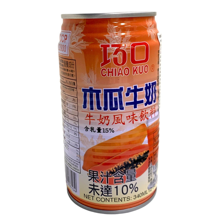 CHIAO KUO PAPAYA MILK DRINK 340ML 巧口木瓜牛奶