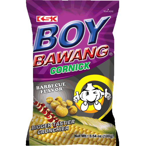 BOY BAWANG BBQ CONICK 100G 粟米小食 (燒烤味)