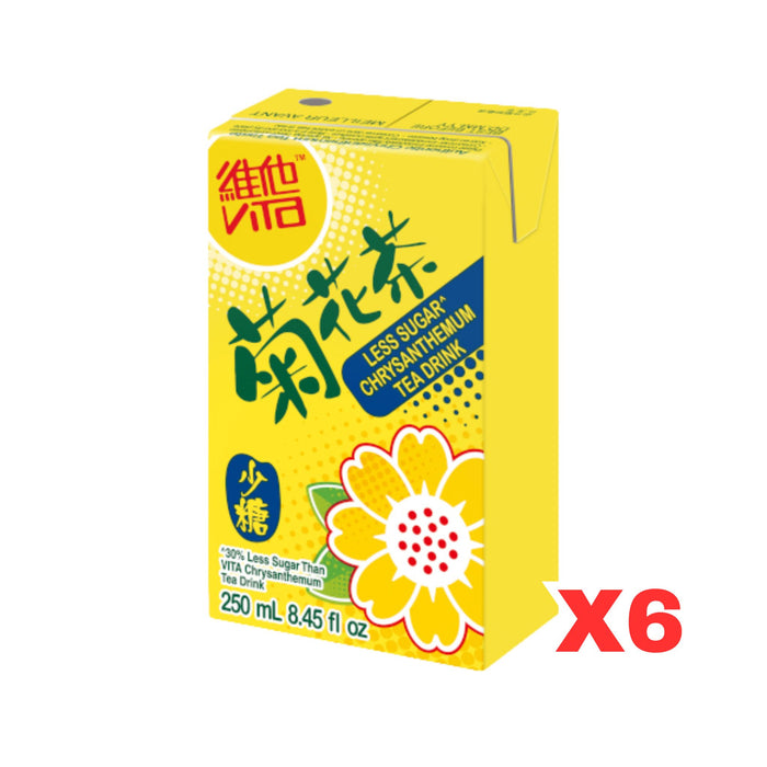 VITA CHRYSANTHEMUM LESS SUGAR 250ML, PACK OF 6