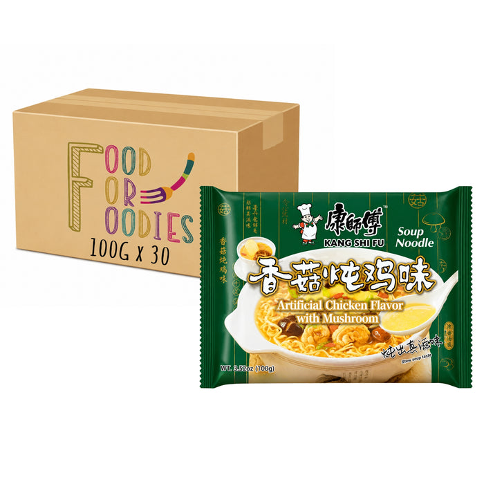 MASTER KONG CHICKEN & MUSHROOM NOODLE 100G, CASE OF 30
